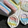 Gradient Lacquer Seal Floating Wax Grains Girls Handmade DIY Envelope Sealing Transparent Color Mixed Lacquer Wax