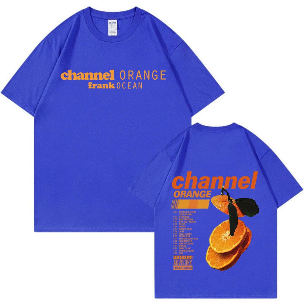 Frank Channel Orange Graphic T Shirt Blond Album Fashion Hip Hop RB Tshirts Unisexs Women Cotton Oversized Short Sleeve T Shirts