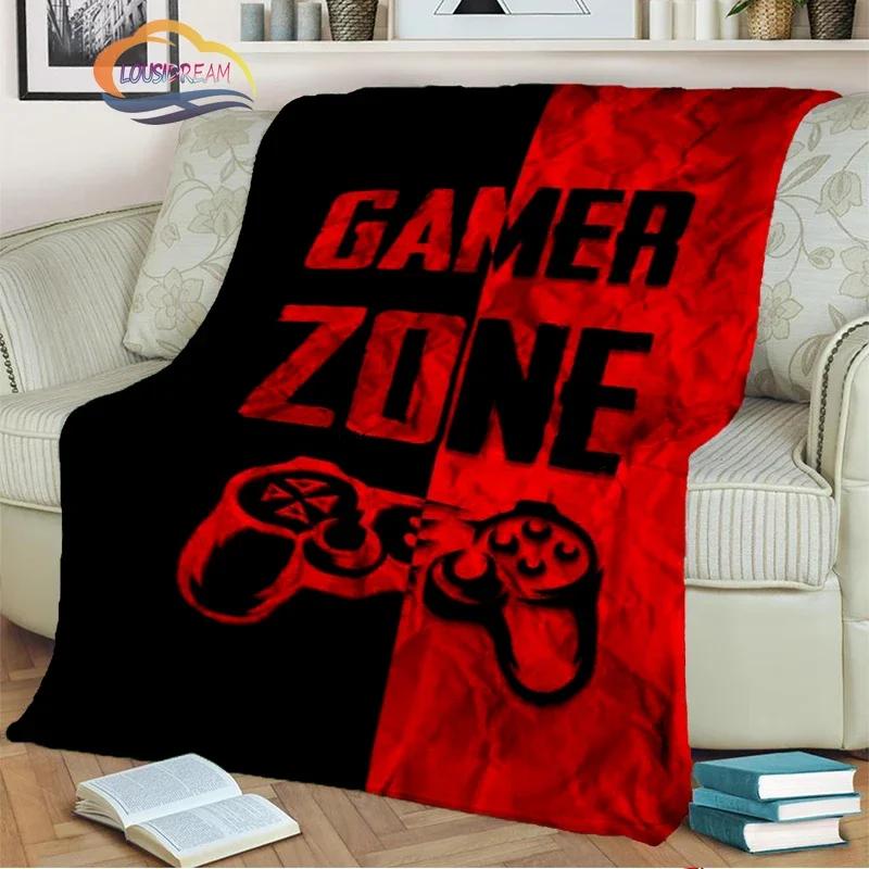Game Blanket Pad S  Controller Soft and Comfortable  Sofa Bed Bedroom Decoration  Gamer Gift
