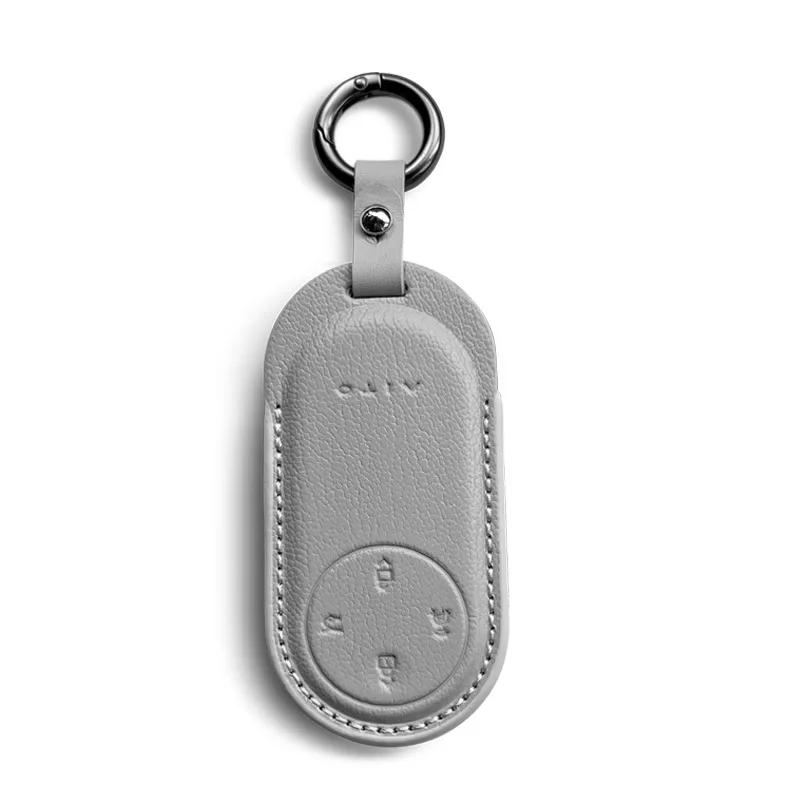For AITO M9/M8 key set leather M5/M7 car key case buckle,New leather keycase