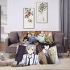 Bungo Stray Dogs Rampo Blankets Flannel All Season Multifunction Warm Throw Blanket for Home Office Rug Piece