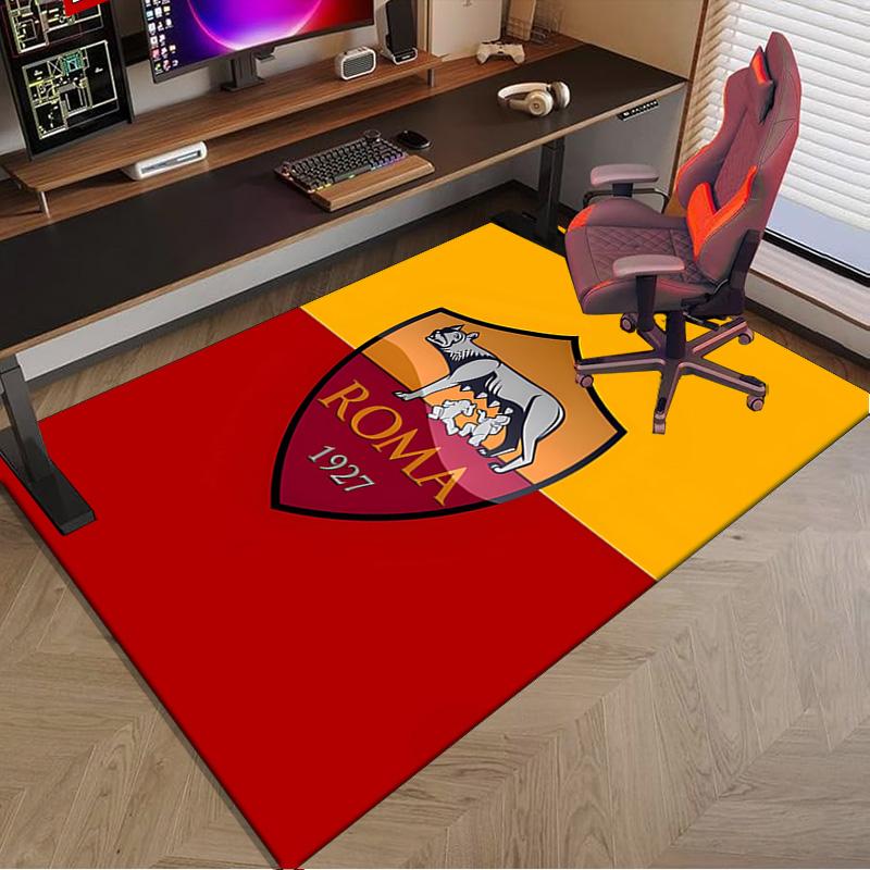 Rome Football club Printed Area Rug for Office, Chair Rug, Decorative Carpet Floor Mat, Large Size Fan gifts Christmas gifts