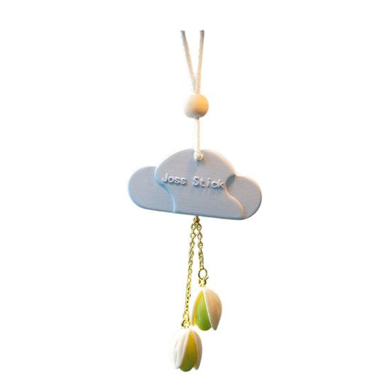 Deodorante per Auto a Forma di Nuvola Diffusore di Aroma Affascinante con Ciondolo a Forma di Bocciolo di Fiore Fragranza a Lunga Durata Profumo Fresco Accessorio per Auto