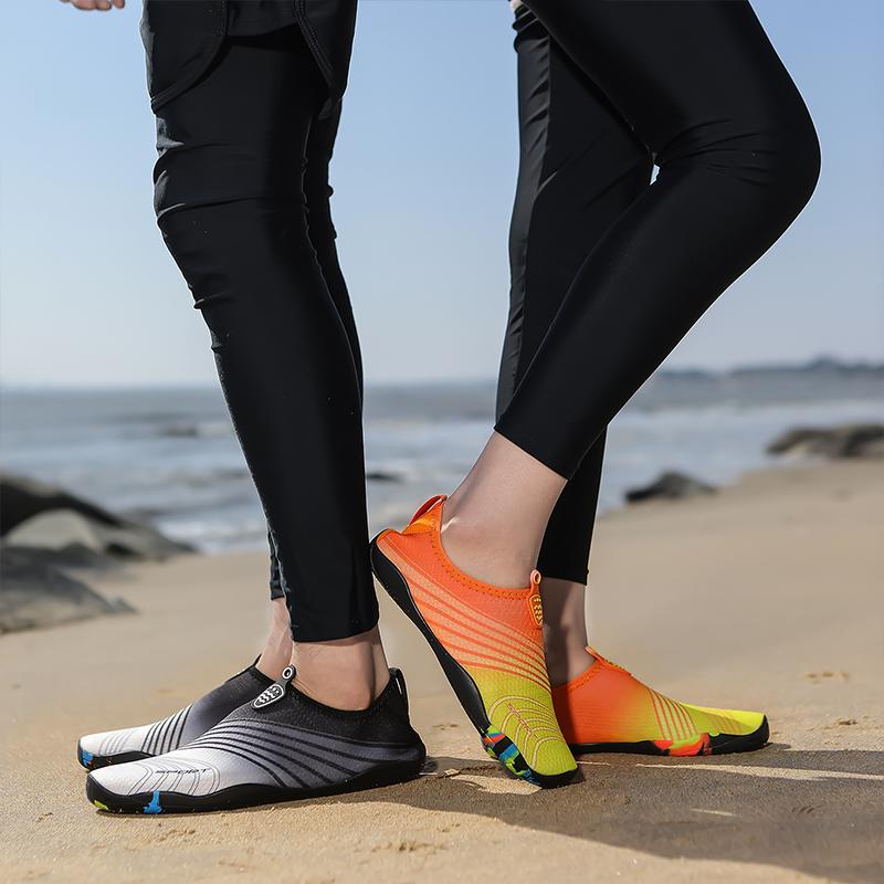 Soft Sole Aqua Shoes for Men Women Breathable Quick Dry Water Sneakers Elastic Slip-on Wading Footwear for Beach Walking Surfing