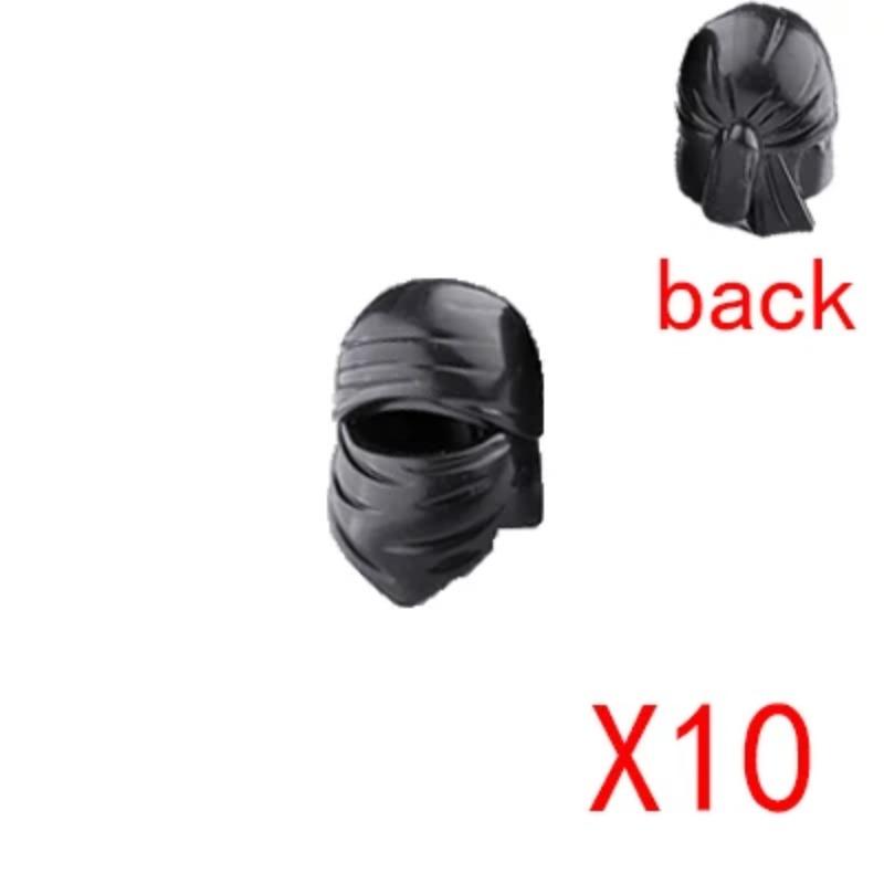 

Аксессуары для военных строительных блоков времен Второй мировой войны Фигурка Солдат Каска Игрушка СССР1 США Великобритания Японская шляпа Мини-кирпич Капюшон Маска Огнемет