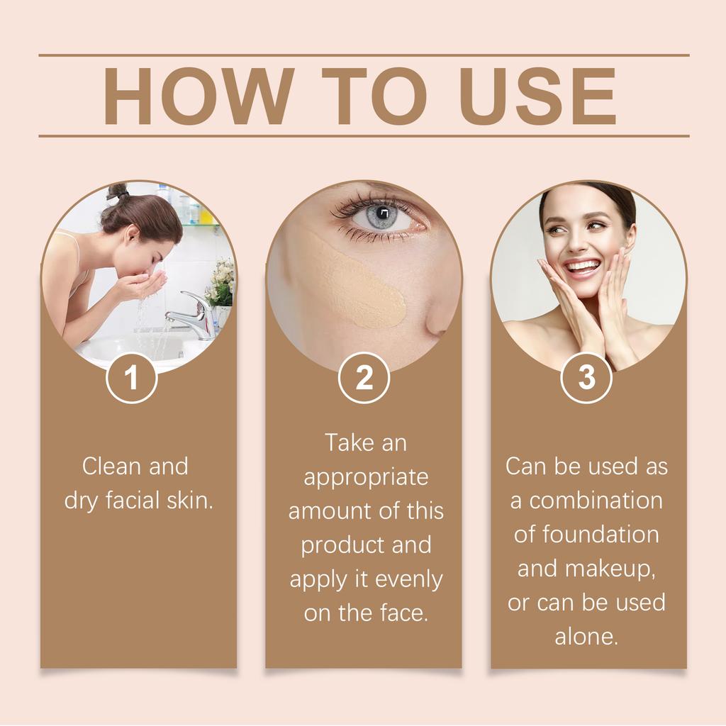 Protection BB Frost Ivory White Cover Facial Makeup Blemishes, Moisturize and Nourish, Daily Protective Bare-faced Cream