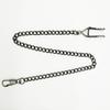 2Pcs Men Pocket Watch Chain Heavy Duty Lightweight Vintage Alloy Clip-on Pocket Watch Chain Fashion Jewelry Replacement Accessory