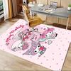 Office Rug My Melody, Sweet Treats Anti-Slip Rug, Machine Washable for Living Room, Bedroom, Office, Multiple Sizes, Bedroom Mat, Decorative Mat, Dura