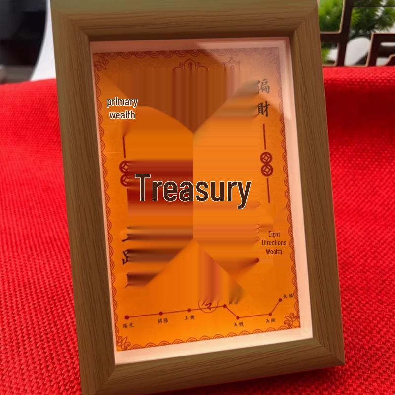 2025 Year of the Snake Open Vault Treasury Zodiac Photo Frame: Creative Wealth-Attracting Desk Ornament