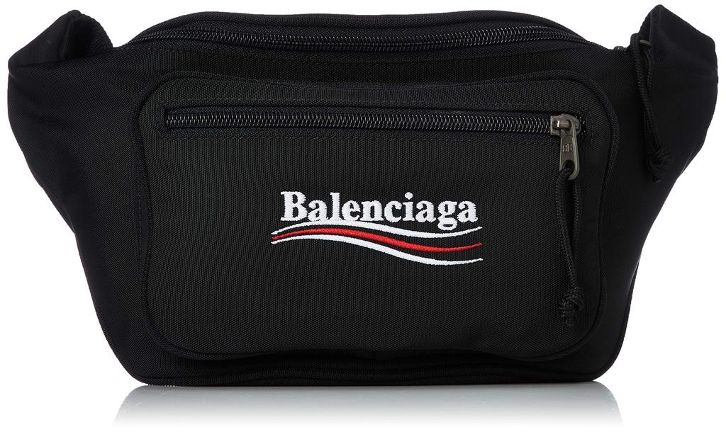 Balenciaga 482389 9WB35 Body Bag EXPLORER BELT PACK Noir BH-4823899WB35-1000 [Used]