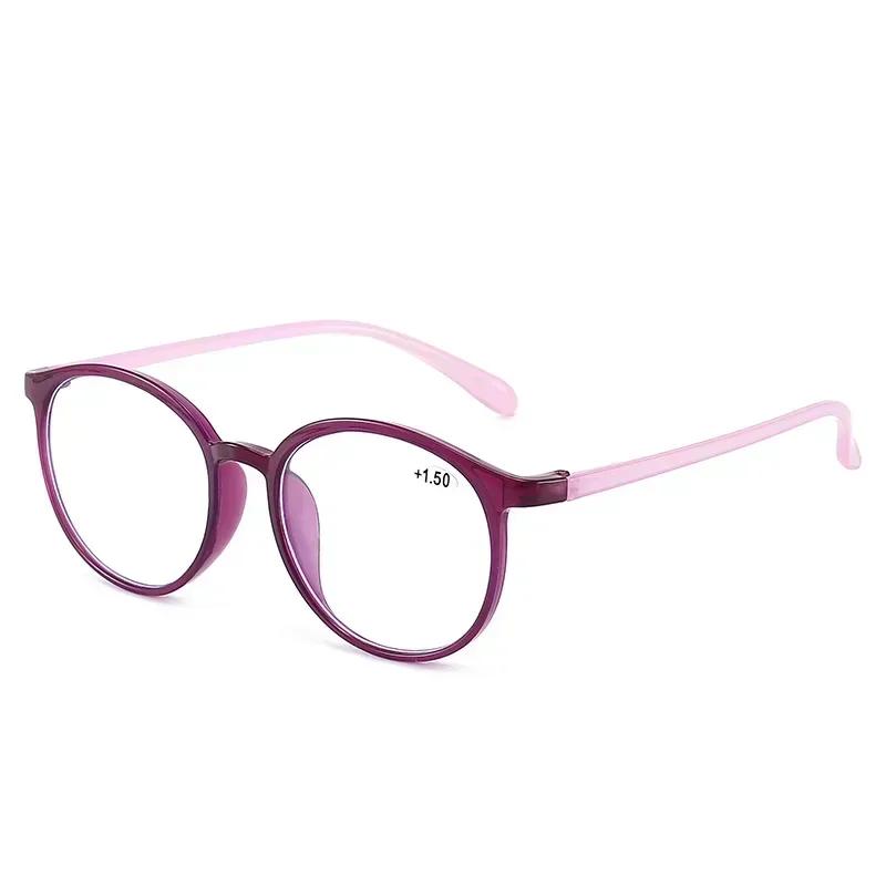 Round Blue Light Blocking Reading Glasses Women Men Fashion Hyperopia Prescription Eyeglasses +1 0 To +4 0