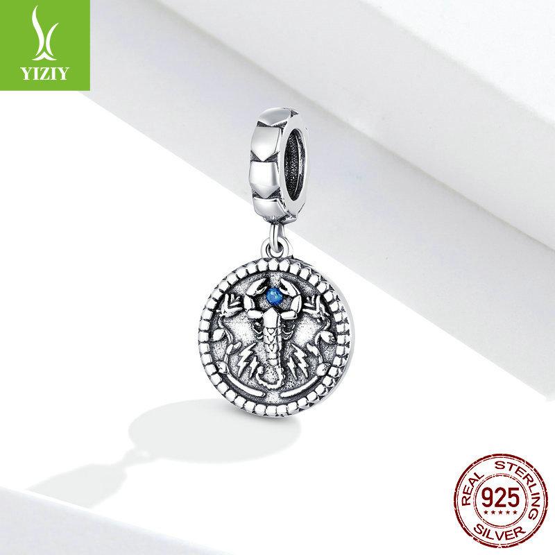 Mysterious Scorpion Pendant Necklace Pendant, Smart Personality S925 Silver Beaded Accessories Scc1503