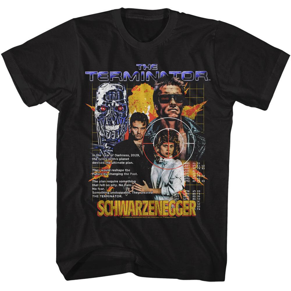The Terminator Movie Poster Year Of Darkness 2029 Schwarzenegger Men T Shirt XXL