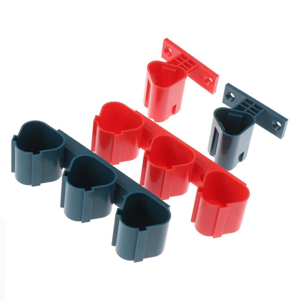 3Slot Battery Holder Tool Storage Bracket for Milwaukee/Bosch 12V Batteries Easy Installation Durability Plastic Design
