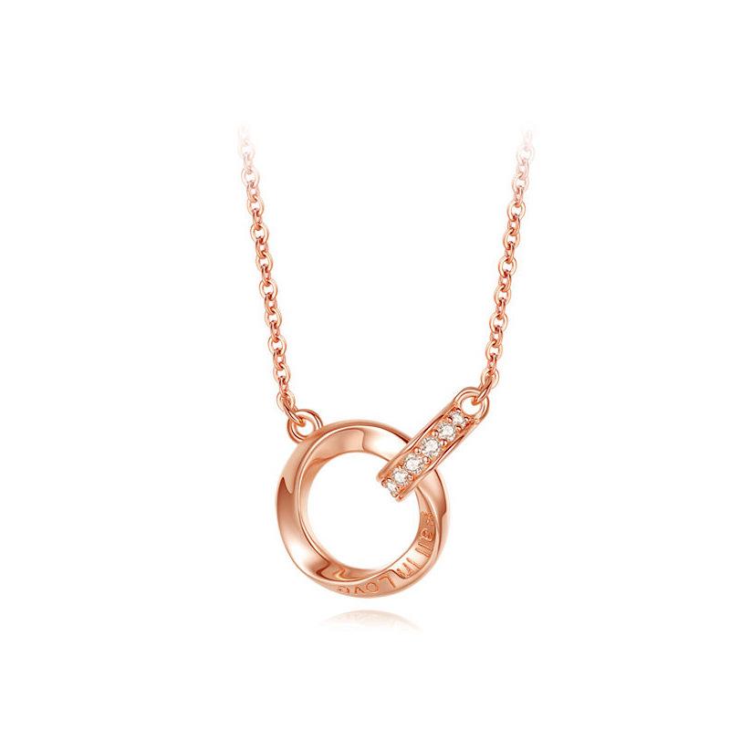 

Möbius Sterling Silver Couple Necklace - Endless Love Gift for Valentine s, Christmas, Birthday 925 Silver