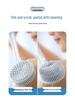 Silicone Long-Handled Bath Brush - Soft Bristle Back Scrubber for Easy Cleaning