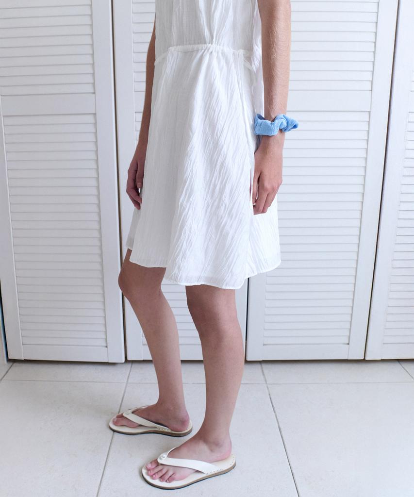 Annies Bowen Pleats Dress (Ivory)