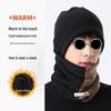 Double-Layer Aoli Velvet Neck Warmer - Unisex Two-Tone Winter Snood for Outdoor Cycling