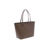 Tory Burch Vintage Floral Print Coated Canvas Tote Bag Women Tote Bags Brown 145634-207