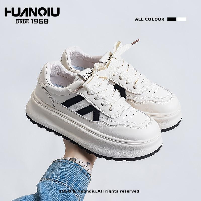 Global Xiaobai 22 Spring New Casual Board Shoes Autumn Breathable Platform Shoes 35