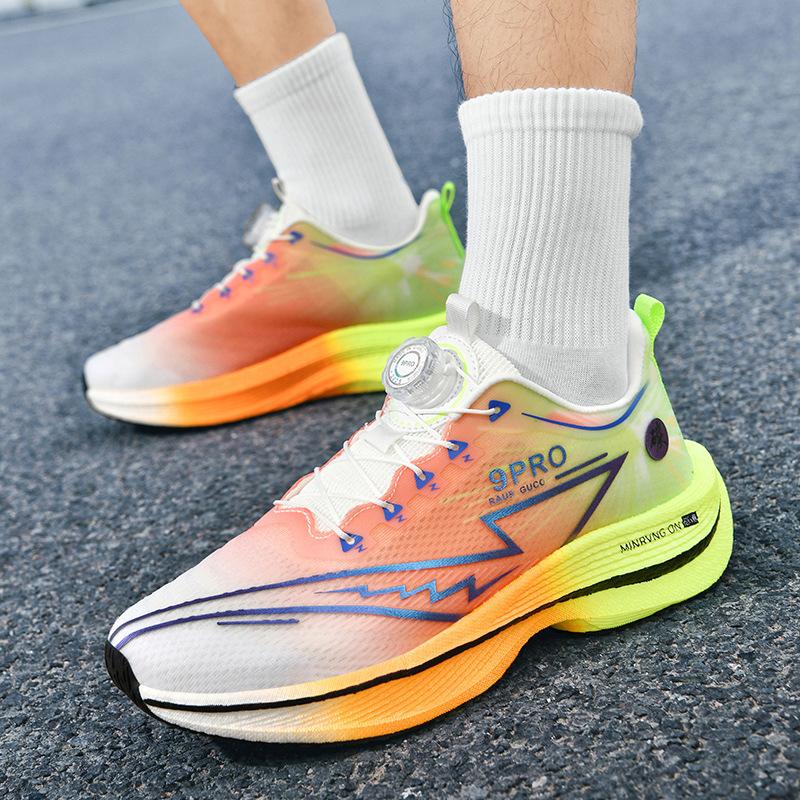 Chitu 9pr Rotating Buckle Real Explosive Carbon Board Men's and Women's Running Shoes Professional Marathon Racing Student Training Sports Shoes