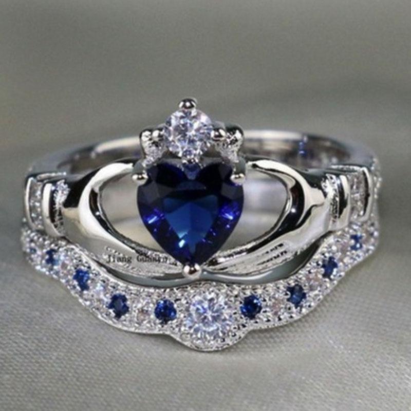 Ring Shaped Heart Jewelry Decorative Ornaments Gifts Fashion Simple Elegant