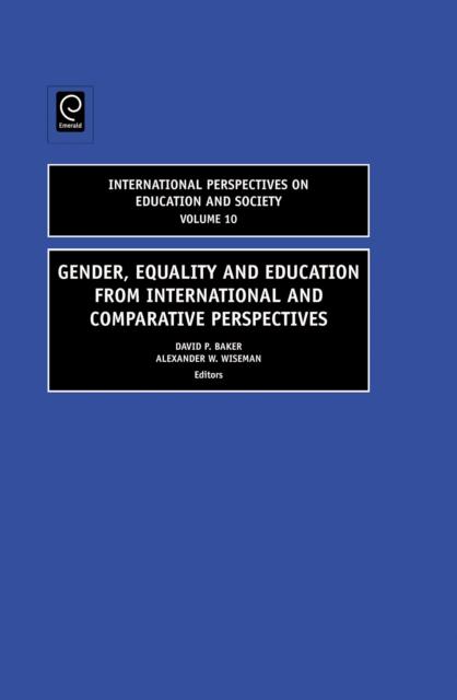 The Gender, Equality and Education from International and Comparative Perspectives Book