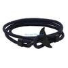 HX6F Bracelets Summer Handmade Whale Tail Viking Rope String Jewelry for Women Men