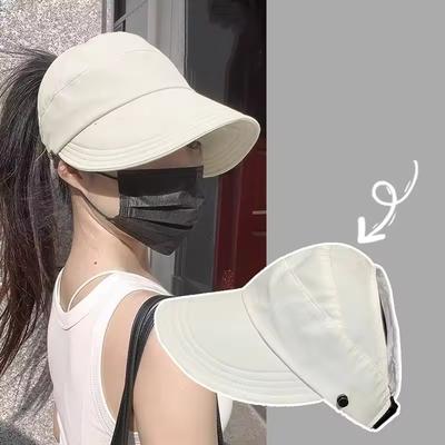 Women's Visors Fashion Sun Protection Hats Creative Face Mask Hook Design Hats New Product Summer Sun Hat Apparel Accessorie