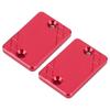 2pcs Front Rear Brake Fluid Reservoir Cap Cover Fit for Honda CB300F CBR500R CB500F CB500XRed