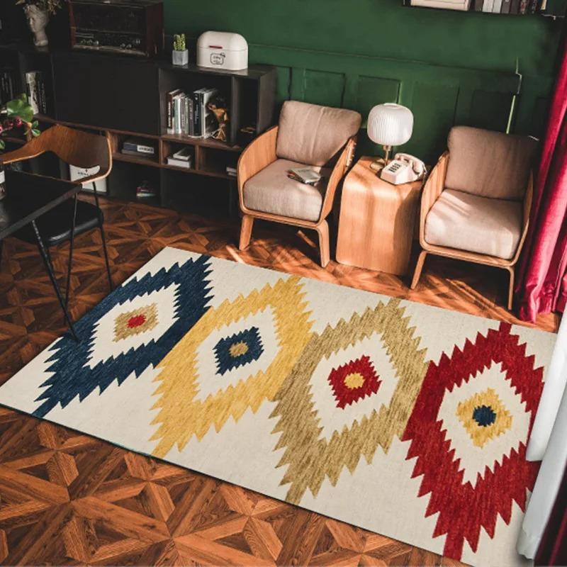 Tappeti Antiscivolo in Stile Bohemien Sono Perfetti per l'Uso in Soggiorni  Tavolini da Caffè  Divani  e Zerbini da Ufficio  Emanando Fascino Retrò