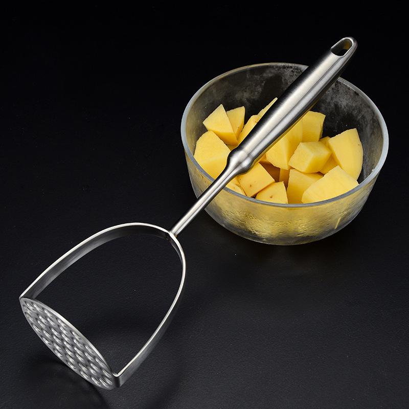 Stainless Steel Potato Masher Household Potato Presser Useful Handheld Potato Crusher Kitchen Gadget
