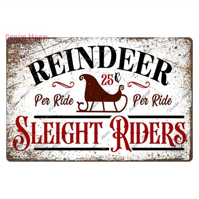 Retro Merry Christmas Metal Wall Decor, Vintage Christmas Bakery Metal Sign, for Gift  Bar Club Cafe, Room Decoration, WY299