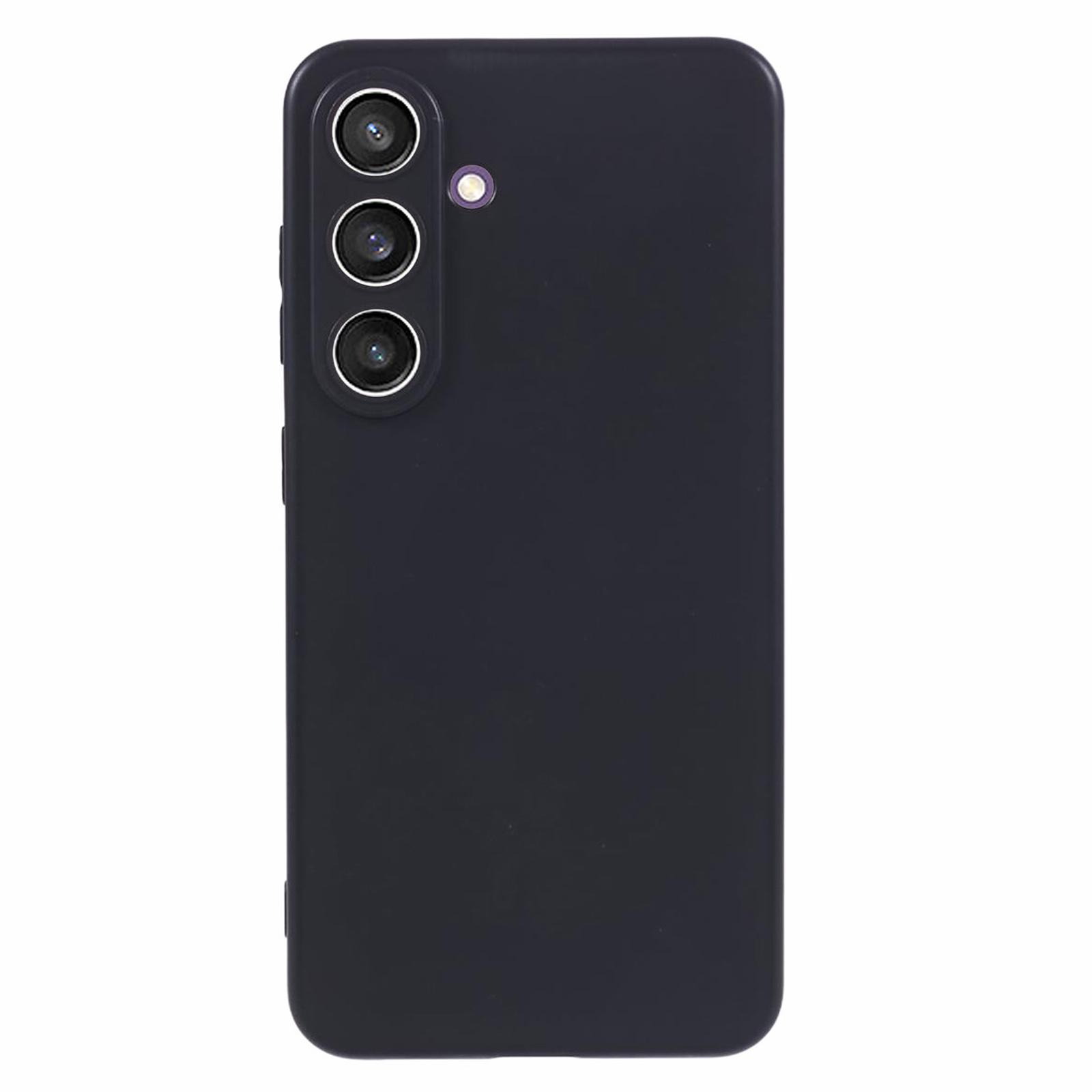 

For Samsung Galaxy S24 Case Precise Cutouts Glossy Soft TPU Phone Back Cover Black