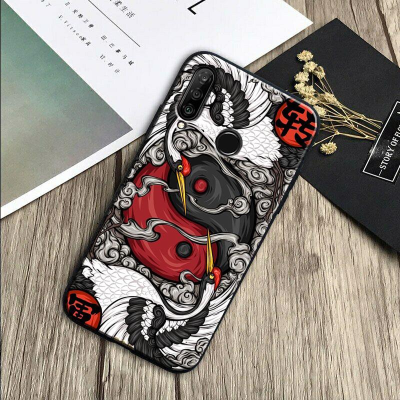 

Чехол Art Crane Waves для Huawei Nova Y91 Y90 Y60 Y70 Y61 Y72 Y73 3i 7i 8i 11 12i 9 10 SE P20 P30 Pro P40 Lite Nova 10 SE