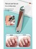 4-Piece Stainless Steel Grooming Set: Nail Clippers, Round Head Nose Hair Trimmer, Ear Pick, In a Gift Iron Box