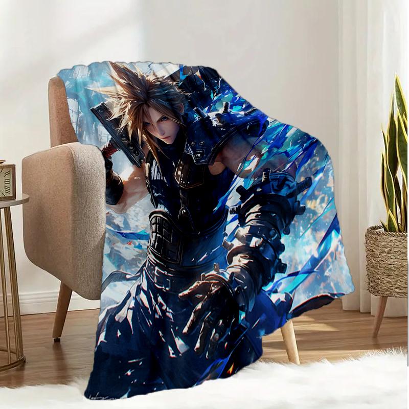Cloud's Fantasy Journey Game Blanket Lightweight Ideal Bedding Blanket Perfect for Travel, Camping, Living Rooms, Offices, Sofas, Fan Christmas gift