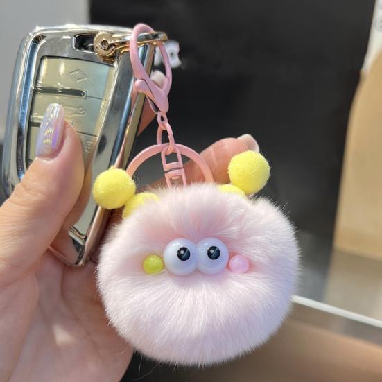 Schlüsselanhänger Weicher Stoff Plüschtier Schlüsselanhänger mit stabilem Metallclip Kinderrucksack Federmäppchen Zubehör Partygeschenk