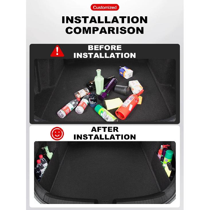 Rear Trunk Storage Panel Custom Fit For Toyota Corolla E210 E160 E150 E120 Hybrid Anti-Slip Cargo Organizer Partition Board