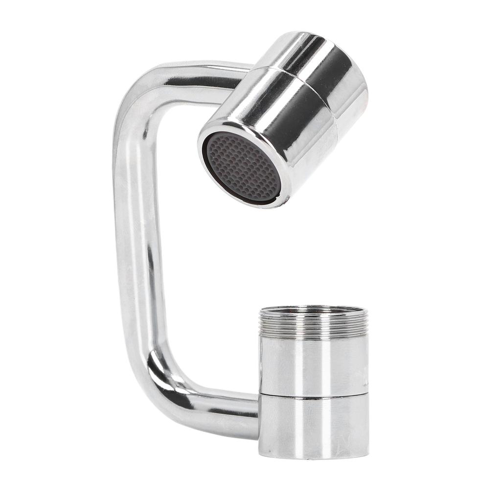 Faucet Extender Copper Stainless Steel ABS 1080 Degree 22mm Internal Diameter Rotatable Tap Adapter