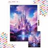 DIY Diamond Painting Wonderland Castle Cross Stitch Kit Mosaic Art Diamond Painting Full Circle Diamond Home Decoration