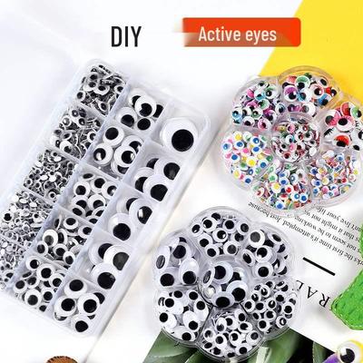 Animal Eye Stickers for Kids' Craft - 3D Black & White Adhesive Eyeballs