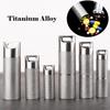 Titanium Alloy MINI Pill Box Waterproof Capsule Portable Pocket Storage Box EDC Tools Outdoor Travel Camping First Aid Pill Case