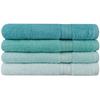 Ensemble de 4 serviettes de bain - 70 x 140 cm - Vert menthe