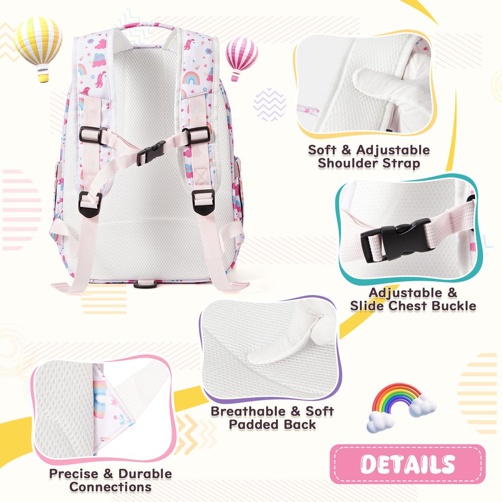 Kids Backpack For Boys&Girls Bookbags Preschool Backpack Toddler Daycare School Bag Elementary Kindergarten Lightweight