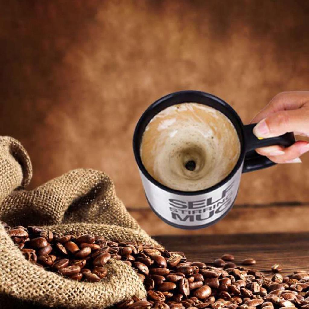 Thermal Self-Stirring Coffee/Tea Mug Red 350Ml