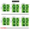 2pcs,2D plane printing Popular Curtains Clover Quilt Versatile Polyester (without rod) Festive Perfect for Living Room, Bedroom,