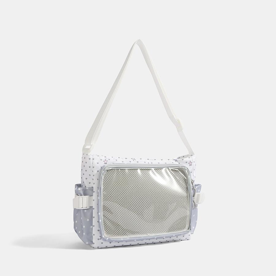 

New Y2K Cute Japanese Ita Bag Lolita Girl Transparent Shoulder Tote Bag Large Capacity Crossbody Casual Bag DIY Display Handbags 30x11x25cm
