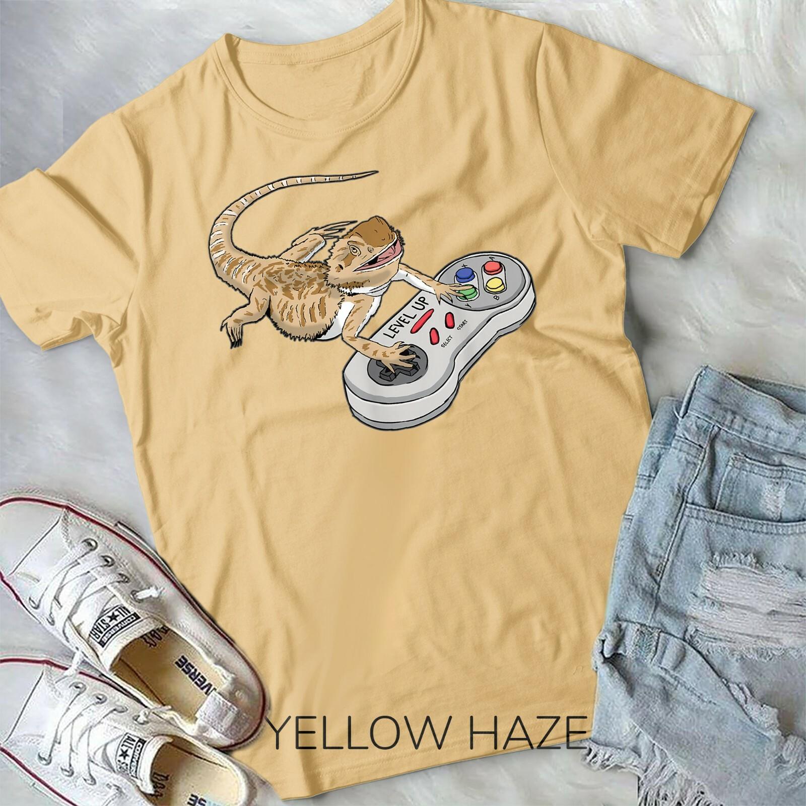 Bearded Dragon Playing Video Game Reptiles Pagona Gamers Unisex Youth T-shirt S