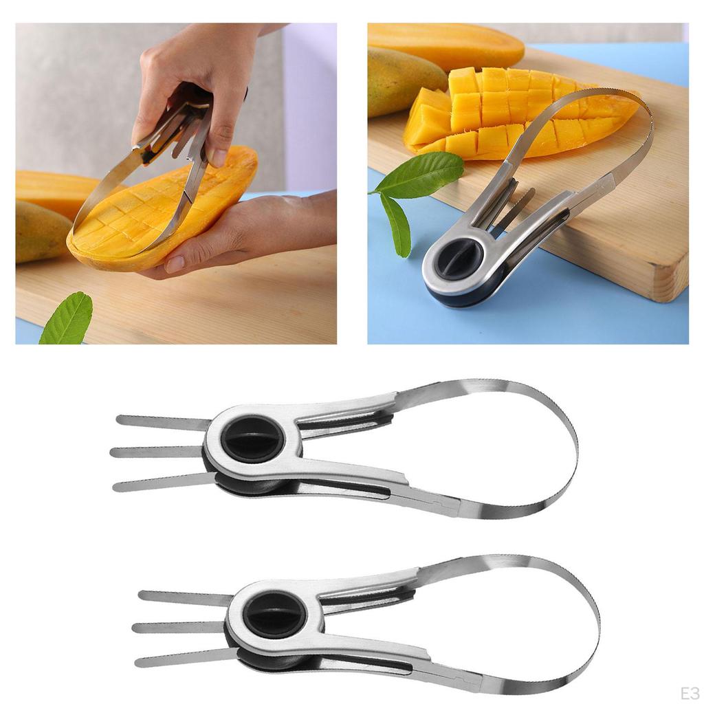 Efficient Mango Slicing Tool with Ergonomic Design